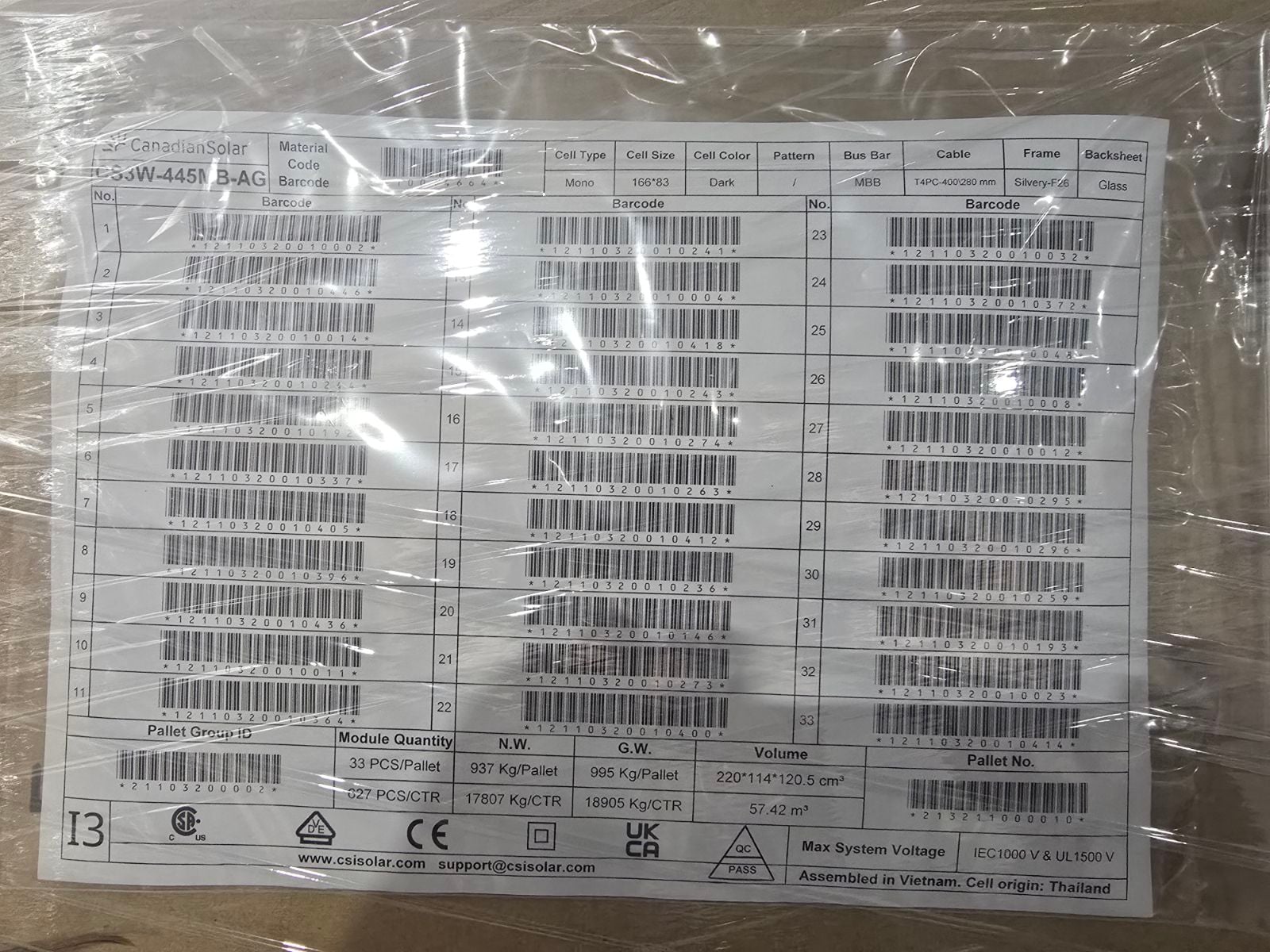 Canadian Solar 445W 144 Mono Cells Bifacial Solar Panel — image 4