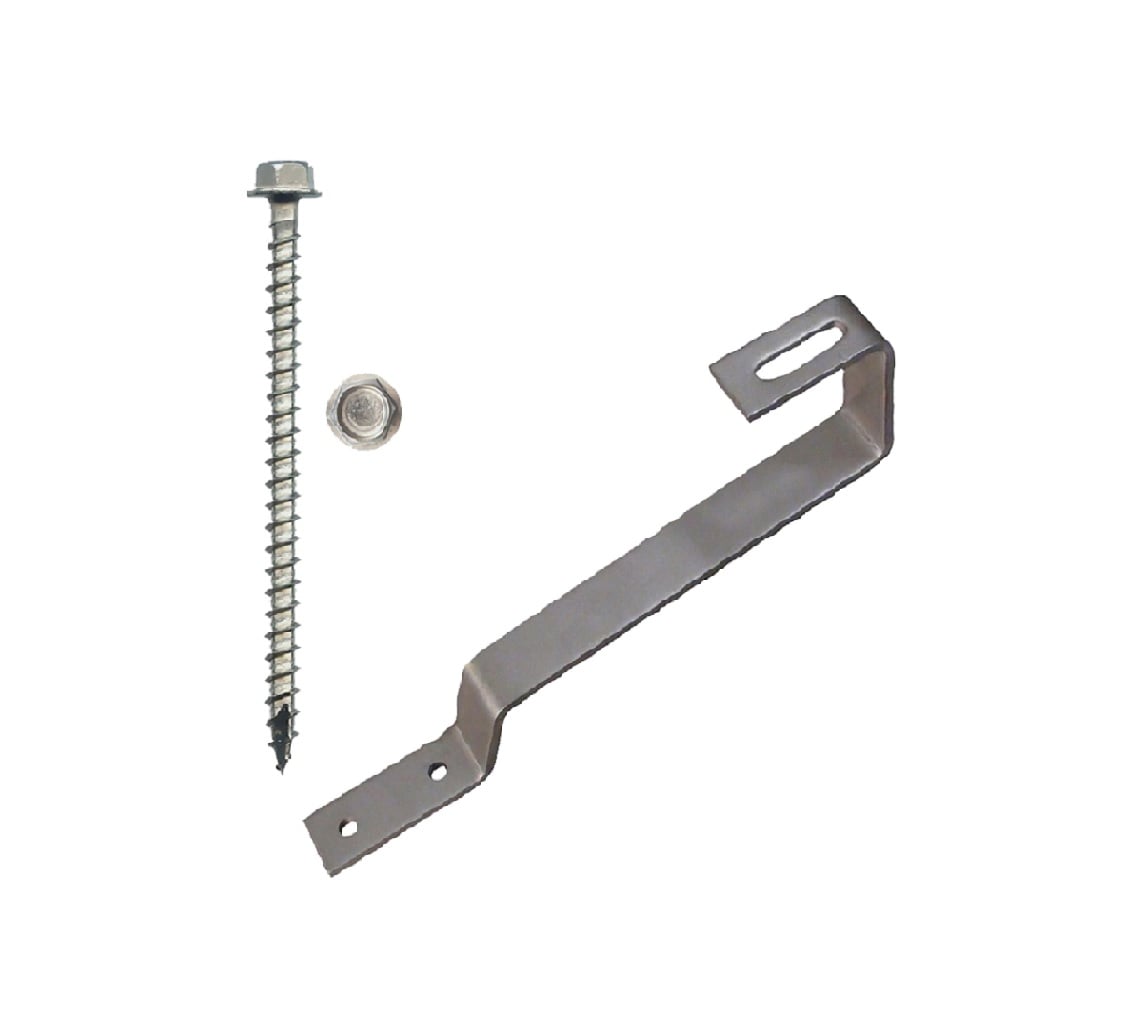 QuickBOLT 180° Flat Tile Roof Hook for Bottom Mount Rails