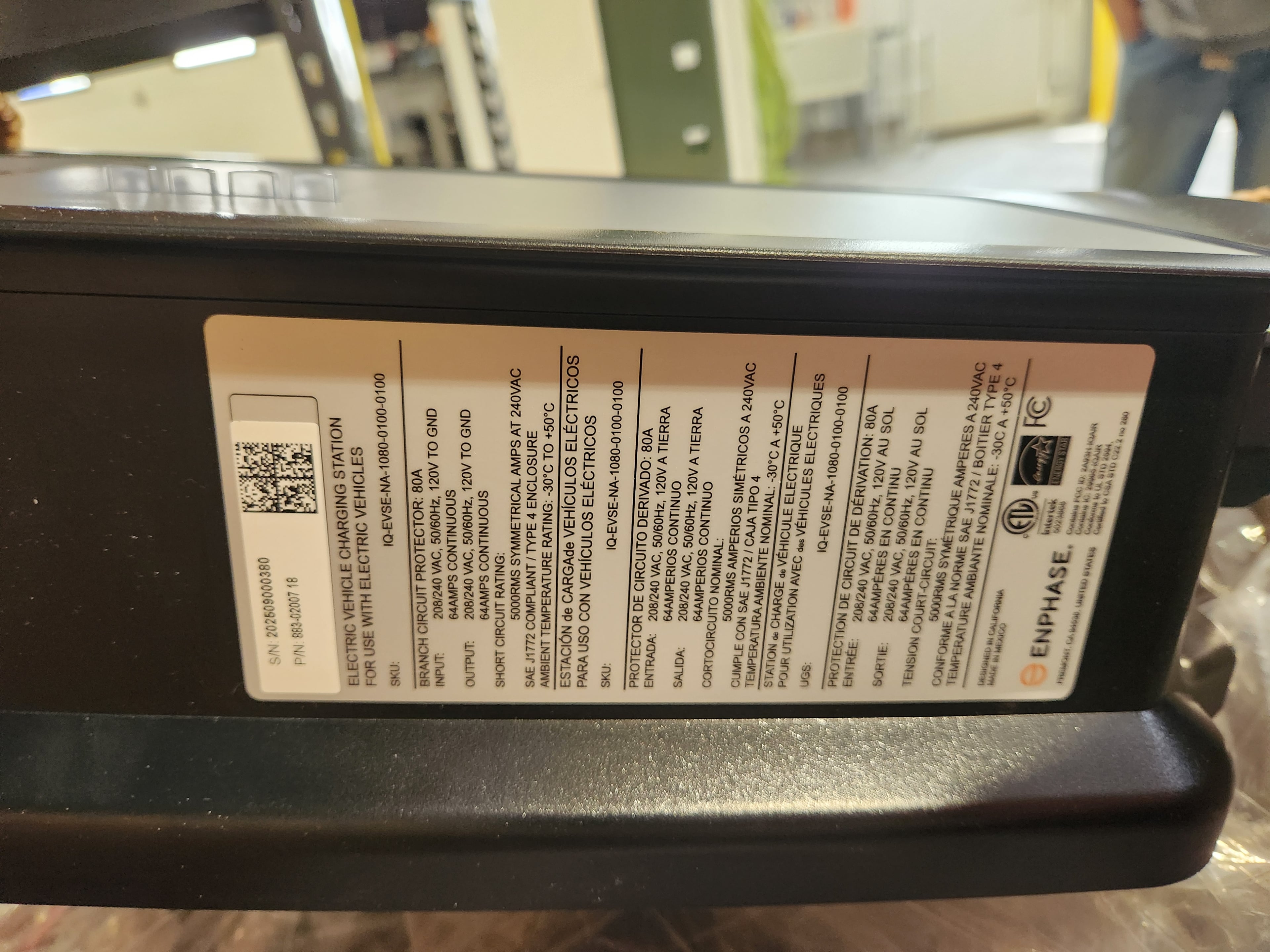 Enphase  IQ 80 EV Charger with J1772 Connector — image 3