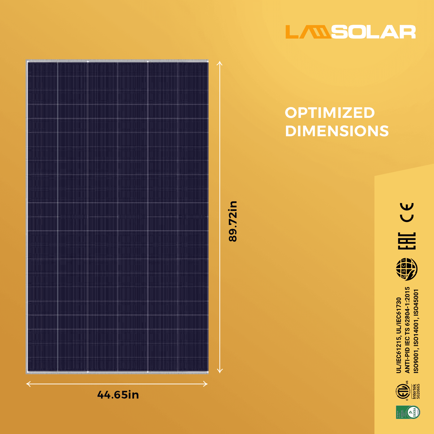LA Solar 580W 144 cells TopCon Solar Module — image 3