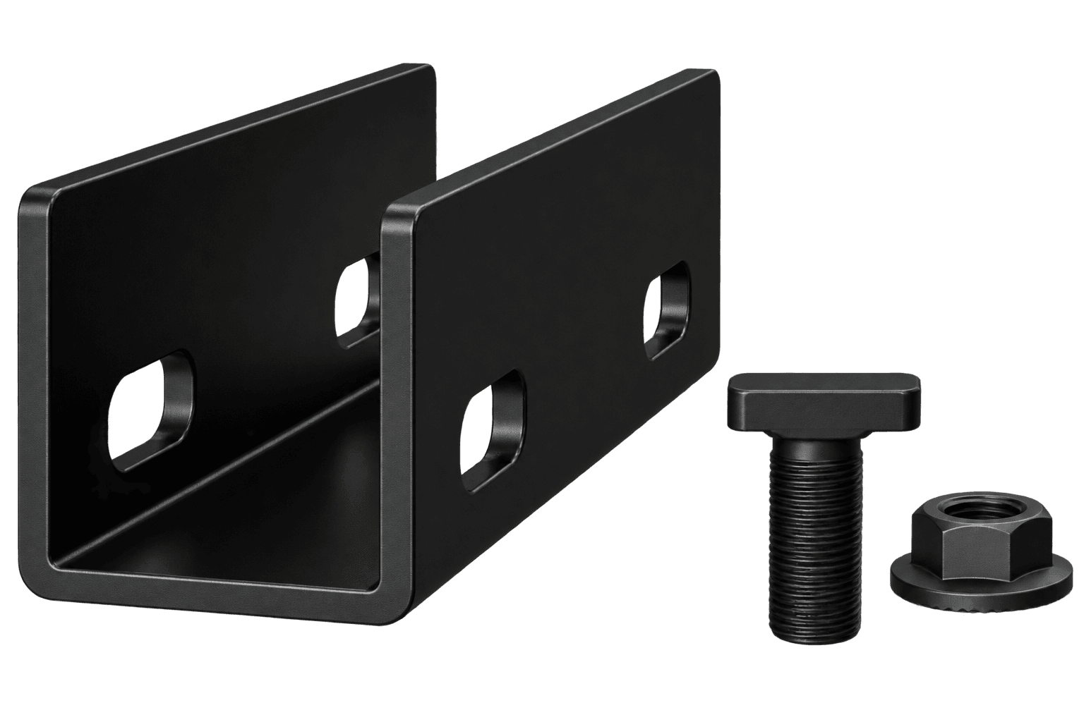 K2 Rail Connector UL 2703 Set, CR80, Dark- Box of 10 Units