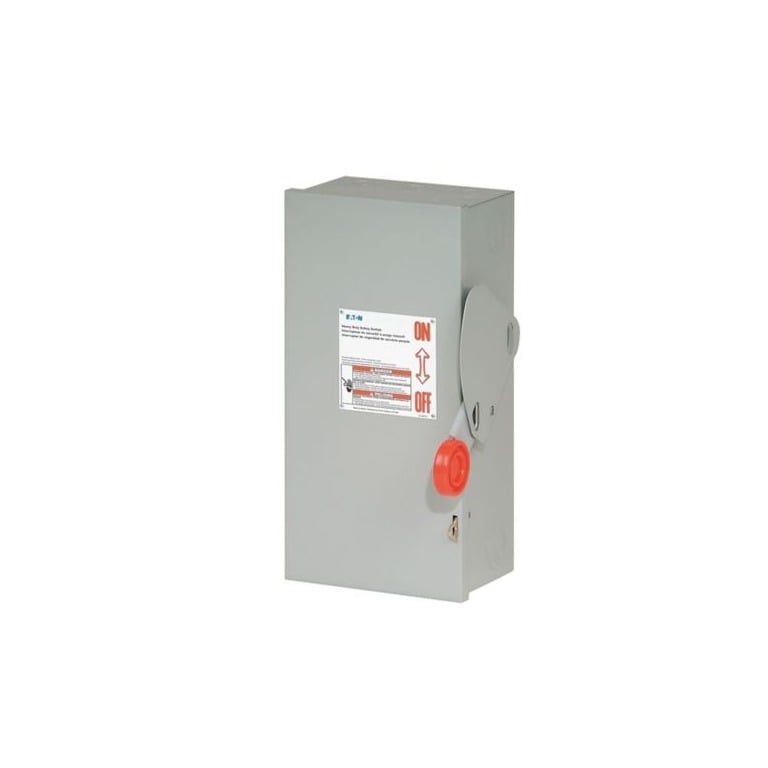 Eaton Heavy Duty 30A/600V 3-Ph Non Fusible Safety Switch 