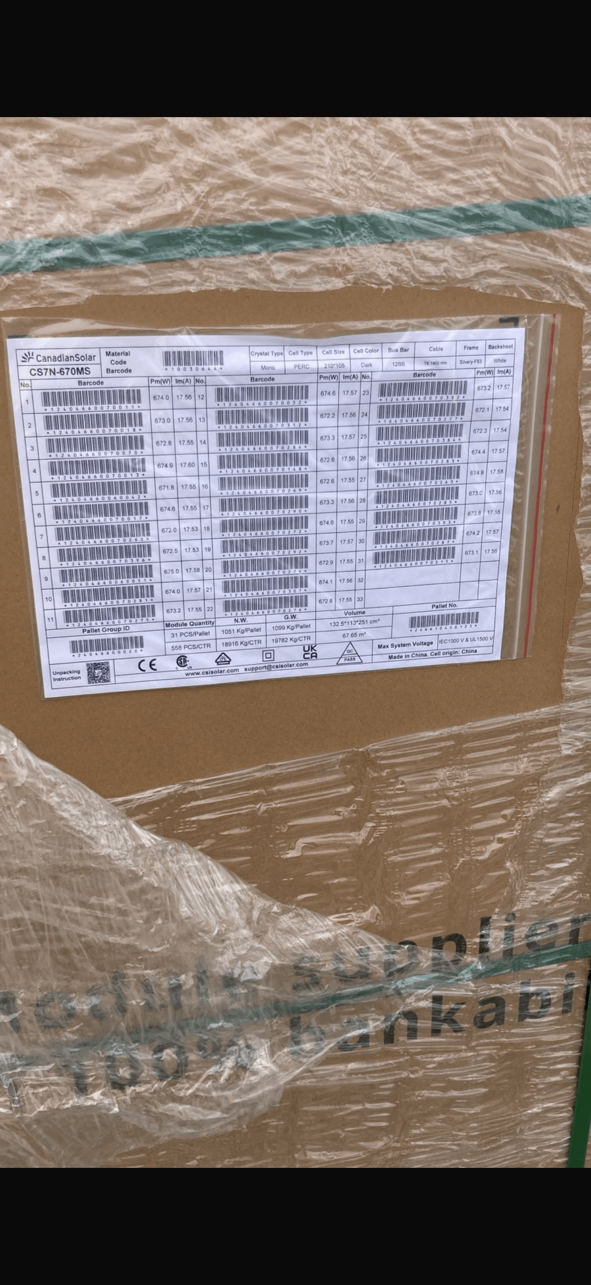 Canadian Solar 670W 132 Mono PERC Cells Solar Panel — image 3