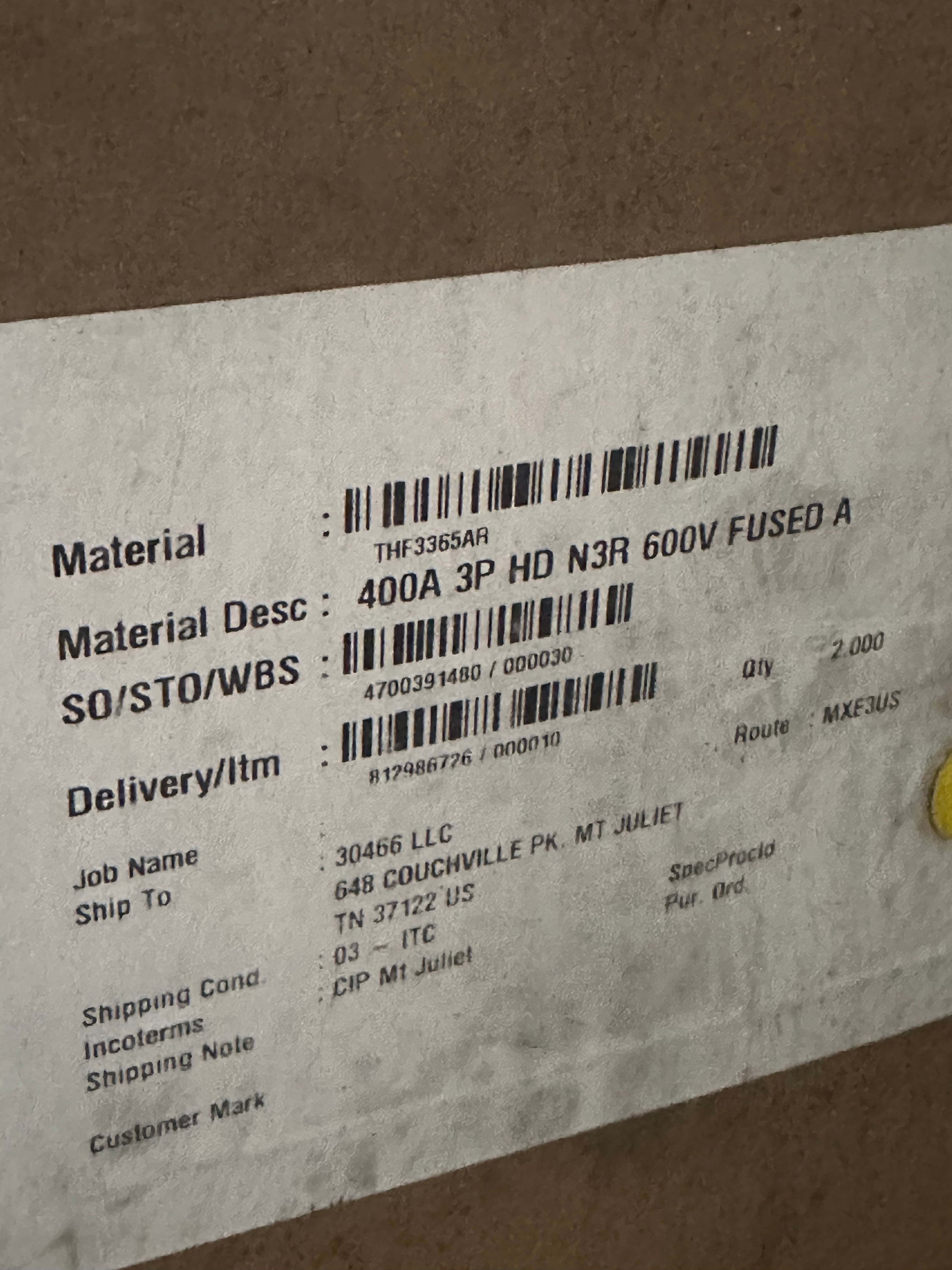  ABB Low Voltage Circuit Protection Safety Switch — image 3