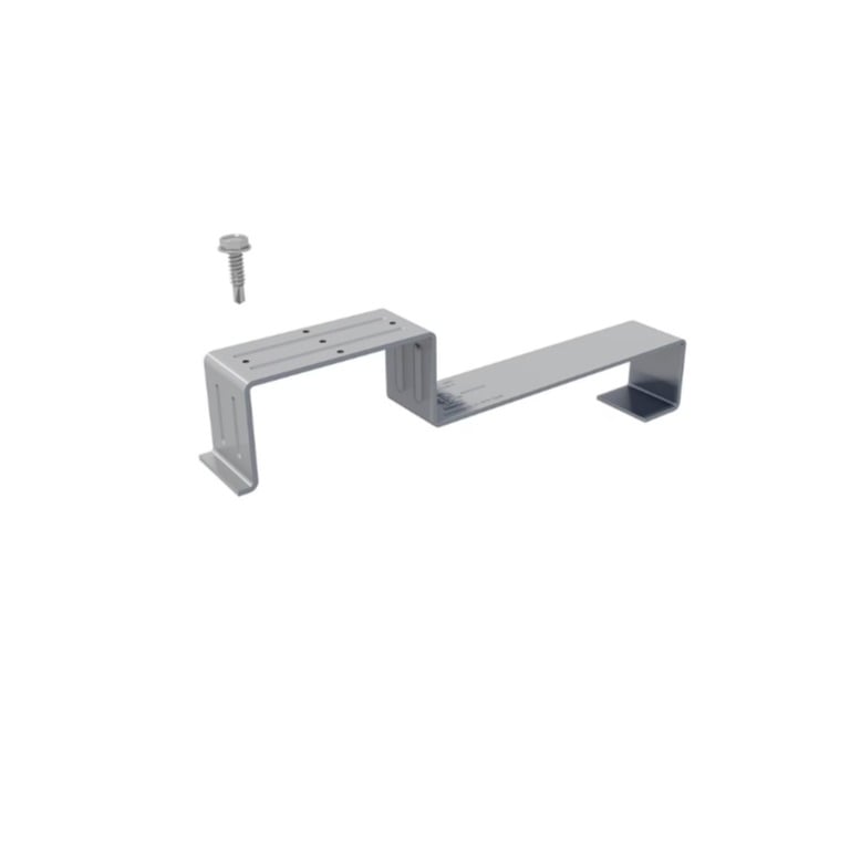 IRONRIDGE  Tile Conduit Mount, Mill (Priced as each) — image 1