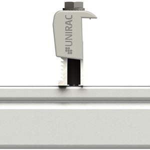 UNIRAC UNIVERSAL AF END CLAMP MILL (Pack of 20) Image