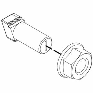 UNIRAC Bonding T-BOLT & NUT 3/8 in x 1 in (Priced as each) Image