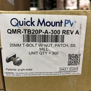 Quick Mount PV MLPE MNT T-Bolt 20MM Image