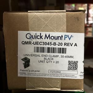 Quick Mount PV Universal End Clamp 30-45mm Image