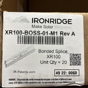 IronRidge Bonded Splice Bar for XR100 Rails Image