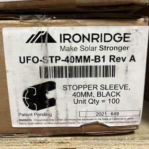 IronRidge Stopper Sleeve 40MM Black Image