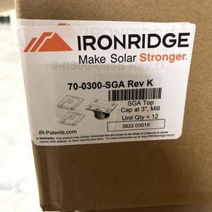 IronRidge SGA Top Cap 3" in Image