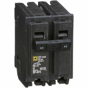 Schneider Electric Square D 40A 2 Pole Circuit Breaker
