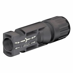 Staubli #10/12 AWG MC4 Male Cable Coupler Plug