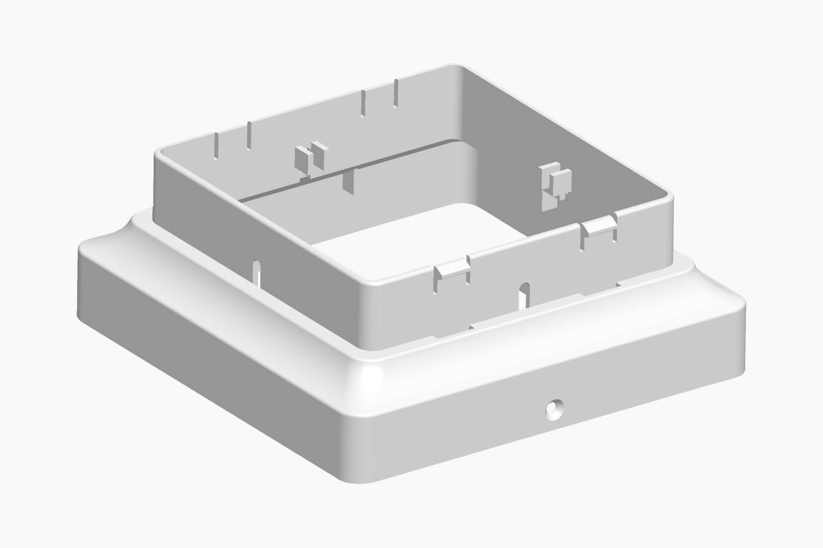 Classy Caps Adaptor PVC 5 x 5 (White) — image 1