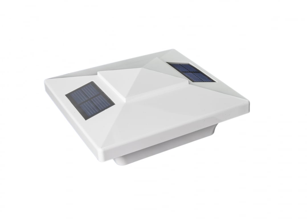 Classy Caps PVC Windsor Solar Post Cap 4x4 (WHITE) — image 1