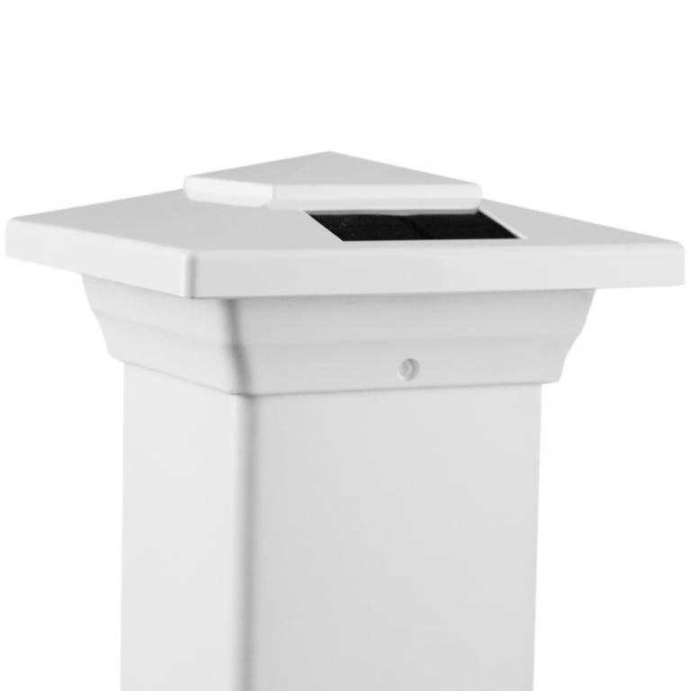 Classy Caps PVC Windsor Solar Post Cap 4x4 (WHITE) — image 2