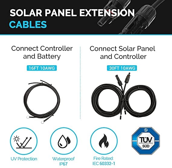 Renogy 400 Watt 12 Volt Solar RV Kit w/ 30Amp Charge Controller — image 6