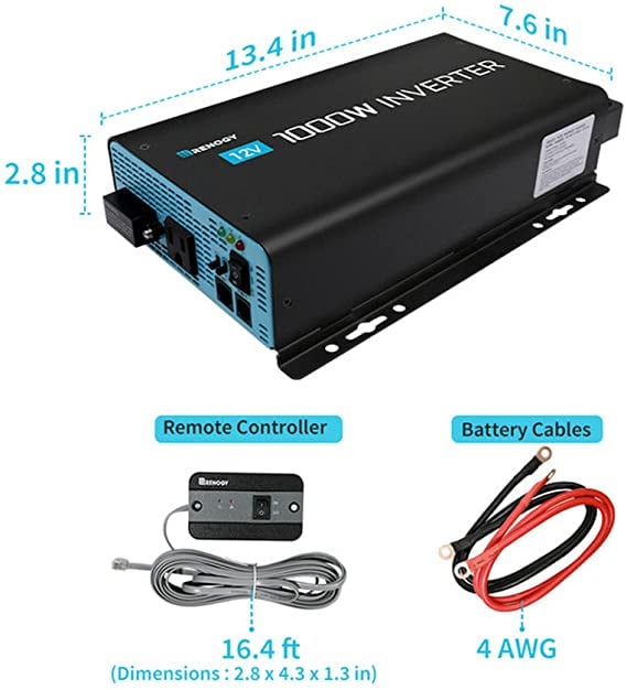 Renogy 1000W 12V Pure Sine Wave Inverter — image 5