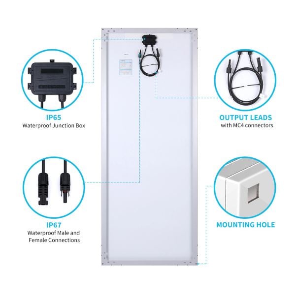 Renogy 200 Watt 12 Volt Monocrystalline Solar Panel — image 3