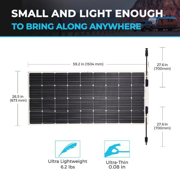 Renogy 175 Watt 12 Volt Flexible Mono Solar Panel — image 4