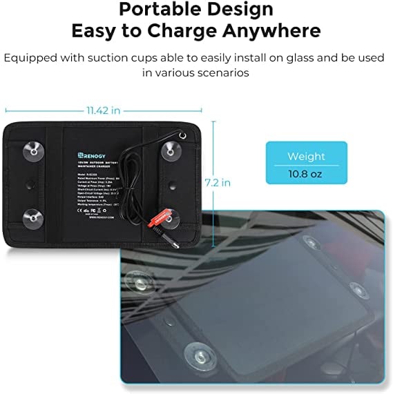 Renogy 5W Solar Battery Trickle Charger Maintainer — image 3
