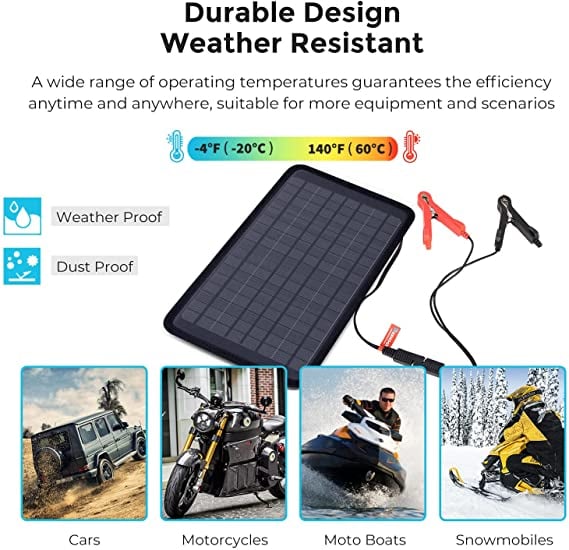Renogy 5W Solar Battery Trickle Charger Maintainer — image 4