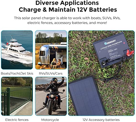 Renogy 5W Solar Battery Trickle Charger Maintainer — image 5