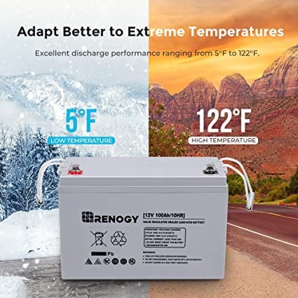 Renogy 12 Volt 100Ah Deep Cycle AGM Battery — image 5