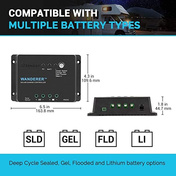 Renogy Wanderer 10A PWM Charge Controller — image 2