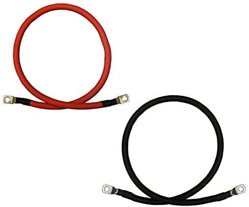 Renogy Battery 5ft 4AWG Inverter Cables for 3/8 in Lugs — image 1