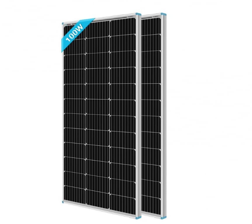 Renogy 100 Watt 12 Volt Mono Solar Panel (2 Pcs) — image 1