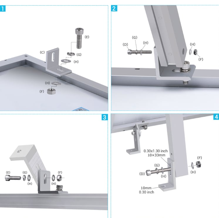 Renogy Solar Panel Flat Roof Tilt Mount — image 7