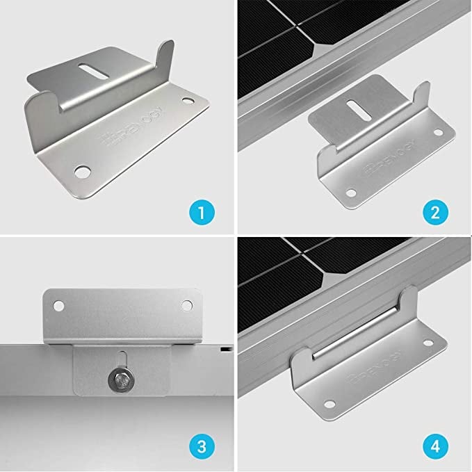 Renogy Solar Panel Mounting Z Bracket Set of 4 Pcs (1 Set) — image 4