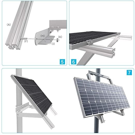 Renogy Solar Panel Pole Mount Single Side 27.4 In — image 4