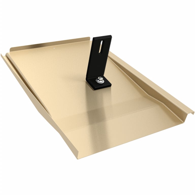 IronRidge Tile Replacement Flashing Flat Tan — image 1