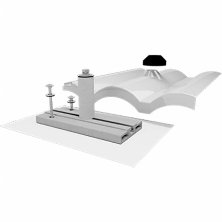 IronRidge Tile Replacement Base Mount Mill (Priced as each) — image 1