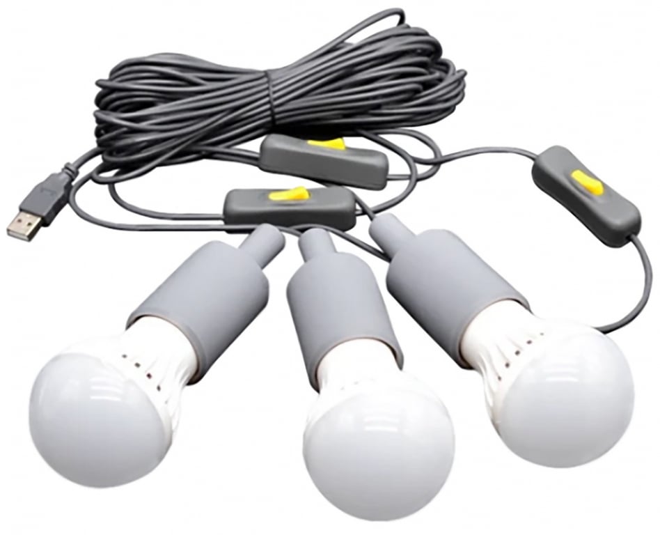 Lion Energy 3 LED Bulb String Lights with 15' Cables — image 1