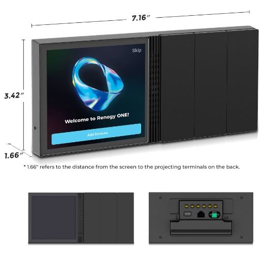 Renogy ONE M1 Smart Energy Monitoring Screen Display — image 2
