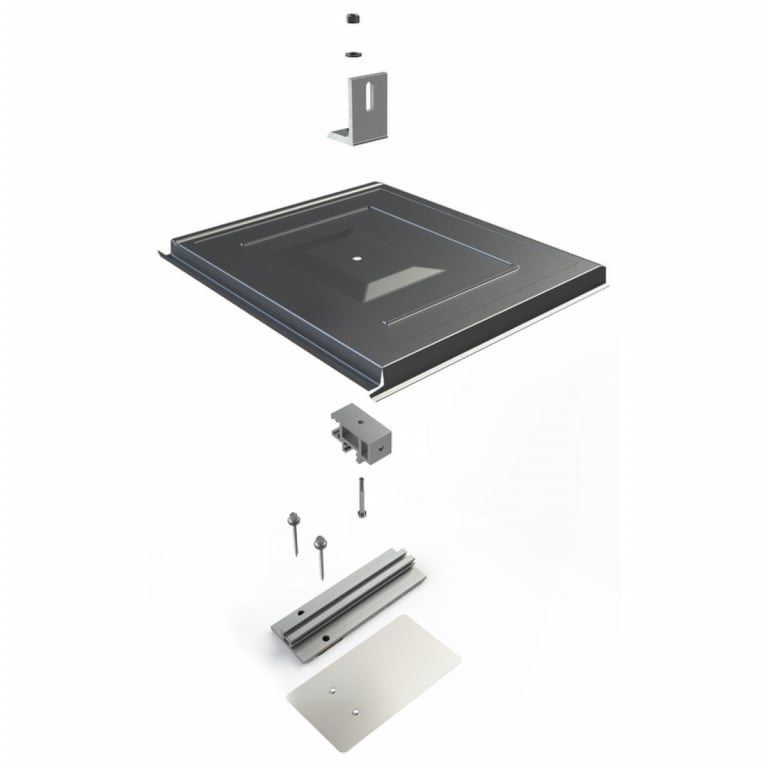 UNIRAC Flashkit TR Flat-Tile Charcoal (Priced as 1 pc) — image 1