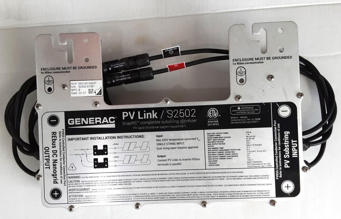 Generac Substring Optimizer S2502 PV Link — image 2