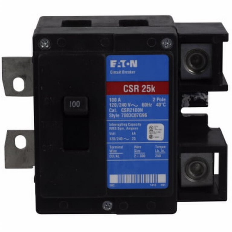 Eaton 120/240V 25kAIC 100A 2P Main Circuit Breaker Kit — image 1