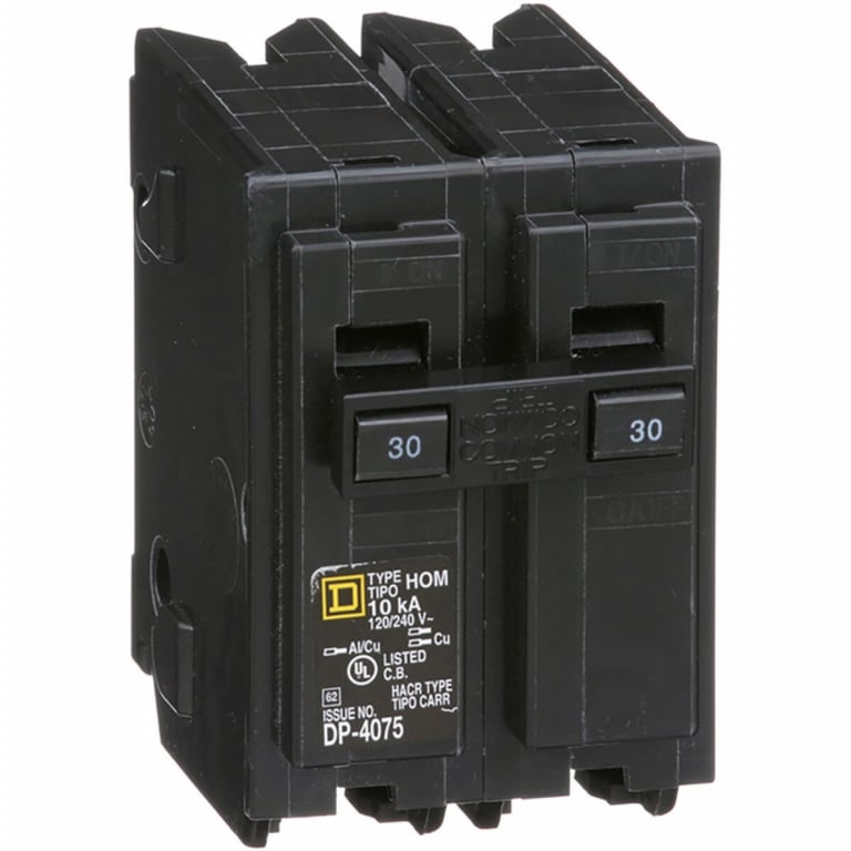 Schneider Electric Square D 30A 2 Pole Circuit Breaker — image 1