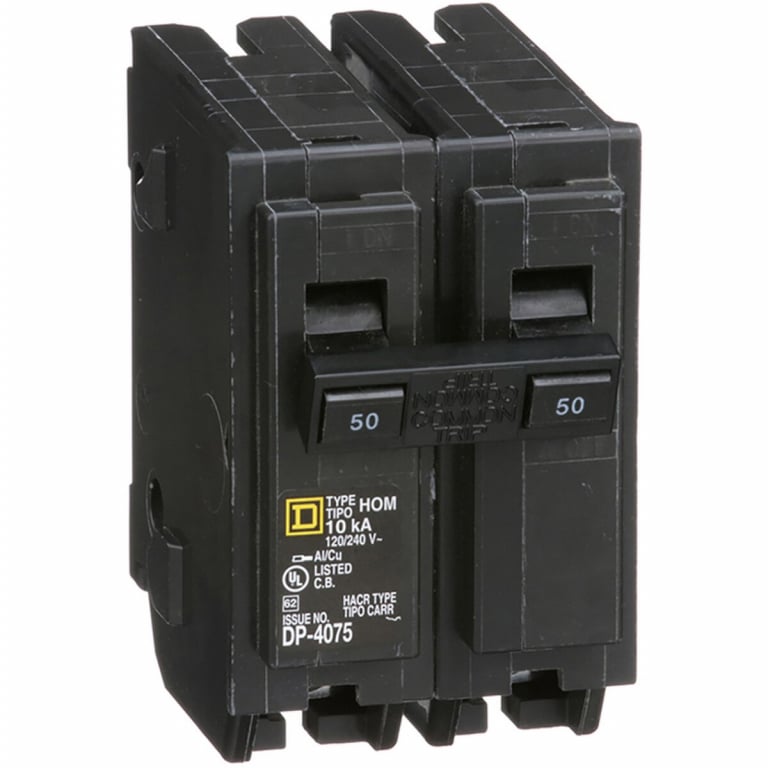 Schneider Electric Square D 50A 2 Pole Circuit Breaker — image 1