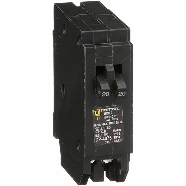 Schneider Electric 20A 120V Single-Pole Tandem Circuit Breaker — image 1