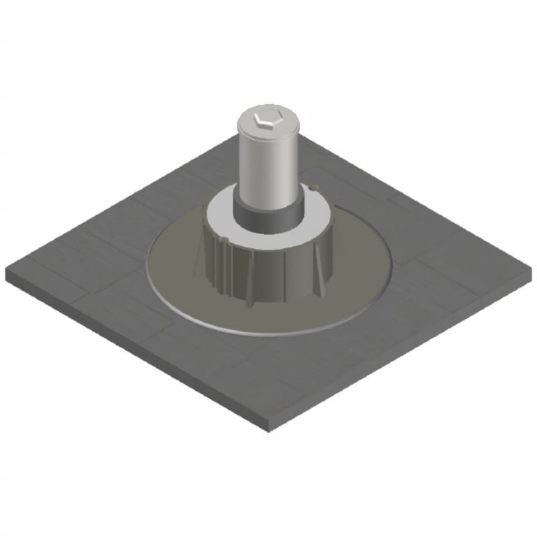 Chem Link 4” Diameter E-Curb Round, Gray — image 1