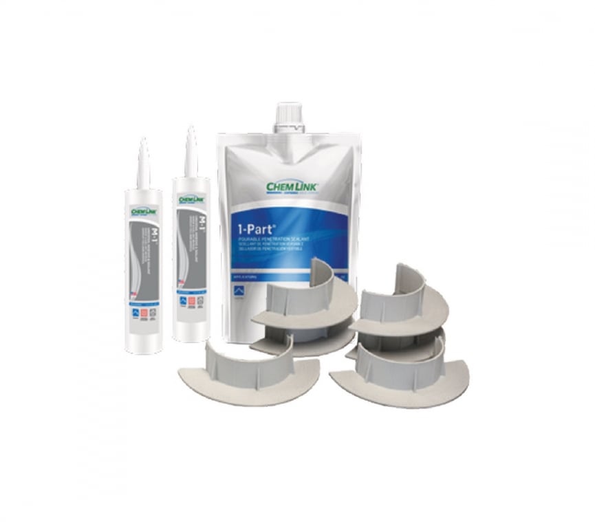 Chem Link 5 inch Diameter E-Curb Round Kit 3 Curbs — image 1