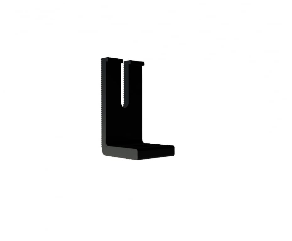 IronRidge Slotted L-Foot for Shingle Mount Black(Priced as each) — image 1