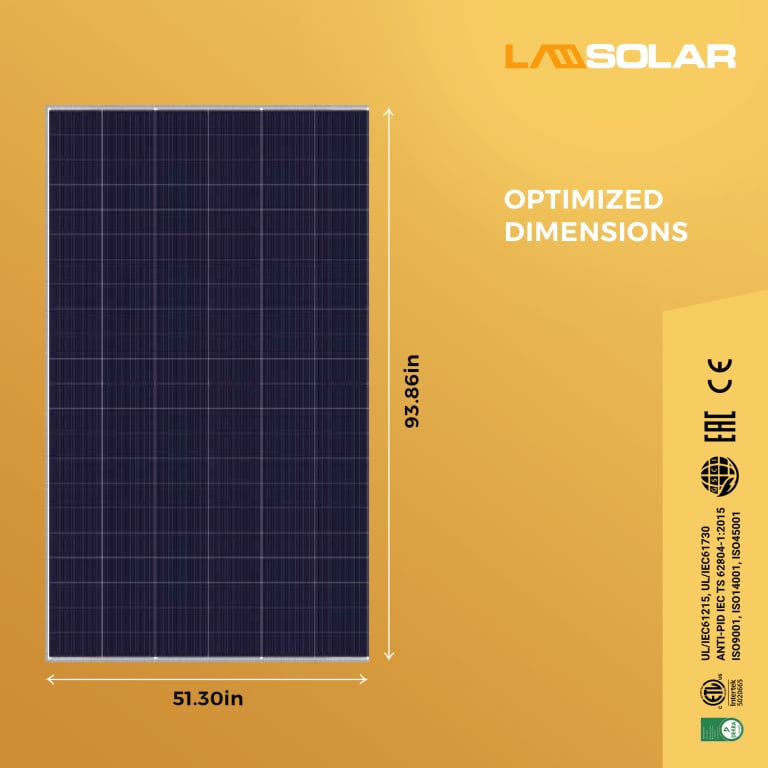 LA Solar 720W 132 Cells TOPCON Solar Panel — image 3