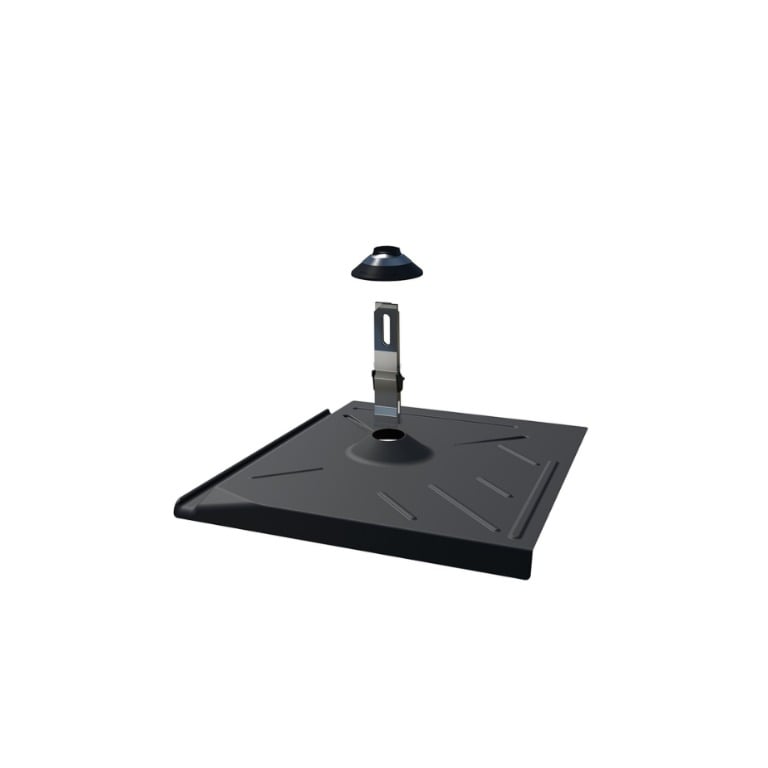 Pegasus Solar Flat Tile Scissor Mount Flashing Kit - Black — image 1